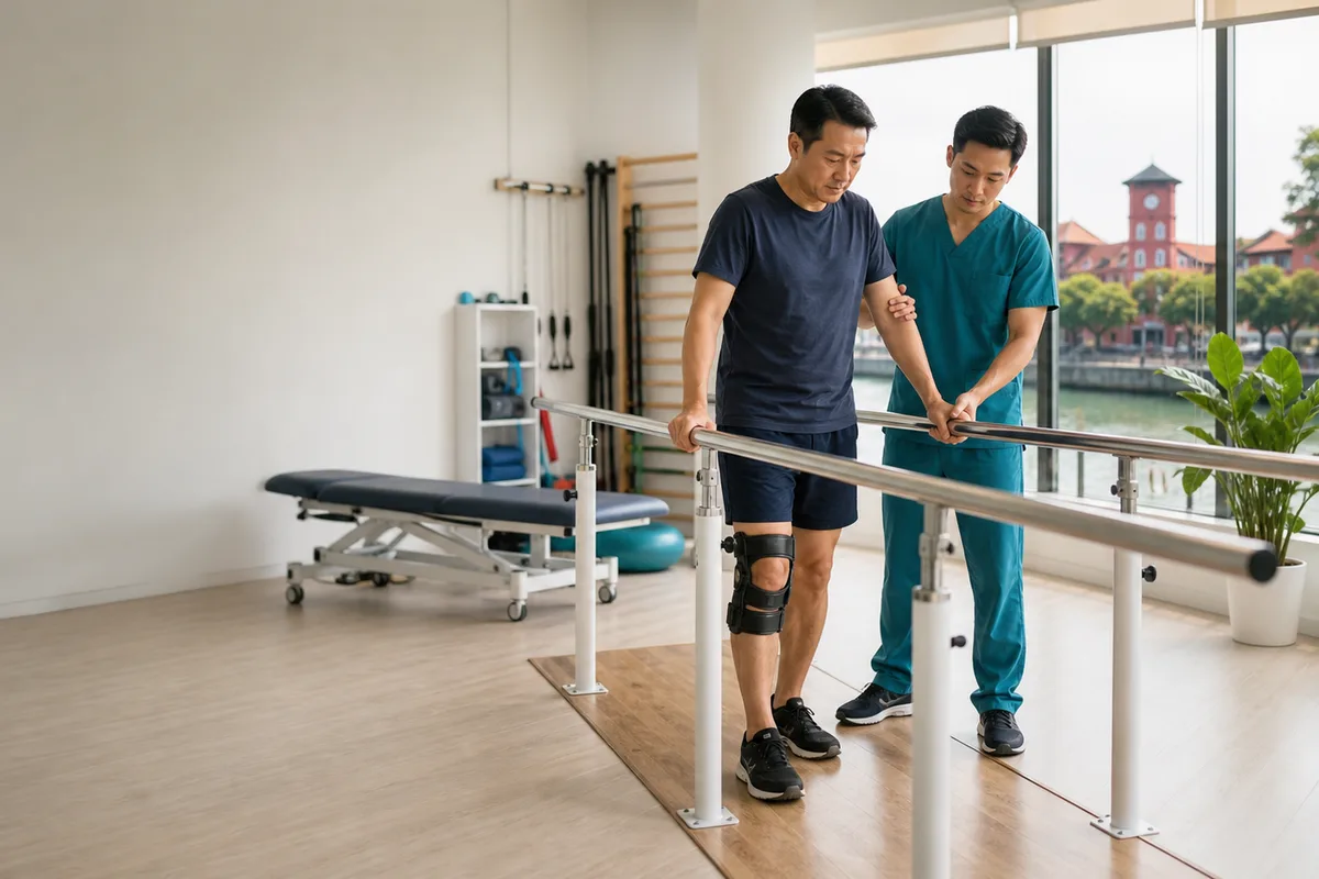 Stroke Rehabilitation physiotherapy illustration for patients in Johor