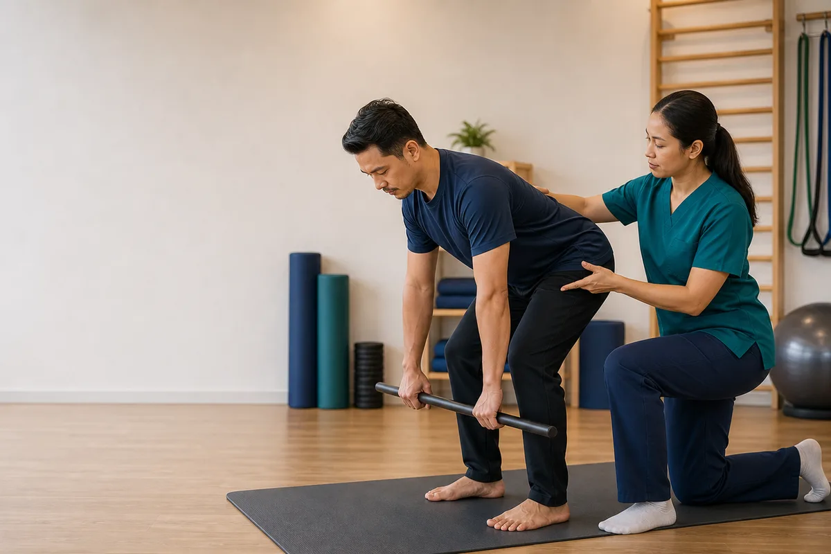Exercise Therapy physiotherapy illustration for patients in Johor