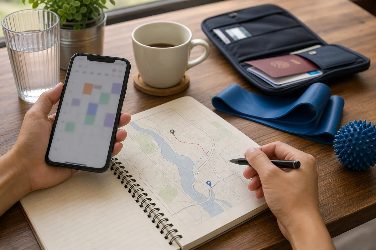 Checkpoint planning visual for Singaporeans travelling to Johor Bahru for physiotherapy