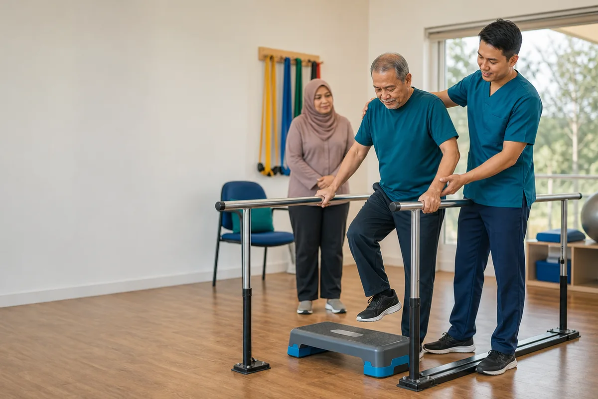 Physiotherapy recovery pathway after Total hip replacement in Johor